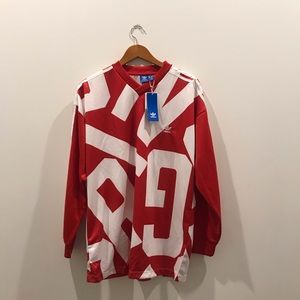 🔥Nwt Adidas oversize track top🔥